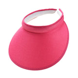 Maxbell Sun Visor Hat Comfortable Lightweight Clip on Visor for Tennis Beach Cycling Rose Red