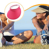 Maxbell Sun Visor Hat Comfortable Lightweight Clip on Visor for Tennis Beach Cycling Rose Red