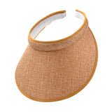 Maxbell Sun Visor Hat Comfortable Lightweight Clip on Visor for Tennis Beach Cycling Khaki