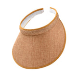 Maxbell Sun Visor Hat Comfortable Lightweight Clip on Visor for Tennis Beach Cycling Khaki