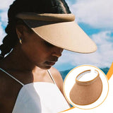 Maxbell Sun Visor Hat Comfortable Lightweight Clip on Visor for Tennis Beach Cycling Khaki