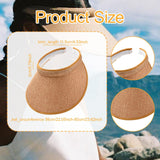 Maxbell Sun Visor Hat Comfortable Lightweight Clip on Visor for Tennis Beach Cycling Khaki