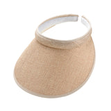Maxbell Sun Visor Hat Comfortable Lightweight Clip on Visor for Tennis Beach Cycling Beige