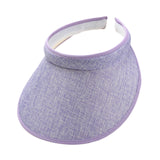 Maxbell Sun Visor Hat Comfortable Lightweight Clip on Visor for Tennis Beach Cycling Light purple