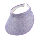 Maxbell Sun Visor Hat Comfortable Lightweight Clip on Visor for Tennis Beach Cycling Light purple