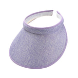 Maxbell Sun Visor Hat Comfortable Lightweight Clip on Visor for Tennis Beach Cycling Light purple
