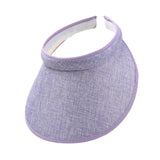 Maxbell Sun Visor Hat Comfortable Lightweight Clip on Visor for Tennis Beach Cycling Light purple