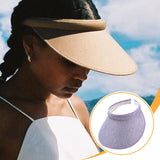 Maxbell Sun Visor Hat Comfortable Lightweight Clip on Visor for Tennis Beach Cycling Light purple