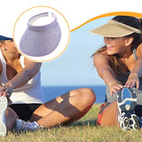 Maxbell Sun Visor Hat Comfortable Lightweight Clip on Visor for Tennis Beach Cycling Light purple