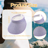 Maxbell Sun Visor Hat Comfortable Lightweight Clip on Visor for Tennis Beach Cycling Light purple