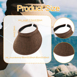 Maxbell Sun Visor Hat Comfortable Lightweight Clip on Visor for Tennis Beach Cycling Brown