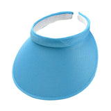 Maxbell Sun Visor Hat Comfortable Lightweight Clip on Visor for Tennis Beach Cycling Bright Blue