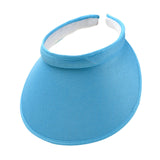 Maxbell Sun Visor Hat Comfortable Lightweight Clip on Visor for Tennis Beach Cycling Bright Blue