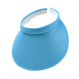 Maxbell Sun Visor Hat Comfortable Lightweight Clip on Visor for Tennis Beach Cycling Bright Blue