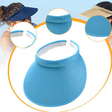 Maxbell Sun Visor Hat Comfortable Lightweight Clip on Visor for Tennis Beach Cycling Bright Blue