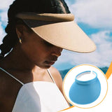 Maxbell Sun Visor Hat Comfortable Lightweight Clip on Visor for Tennis Beach Cycling Bright Blue