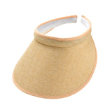 Maxbell Sun Visor Hat Comfortable Lightweight Clip on Visor for Tennis Beach Cycling Beige Yellow