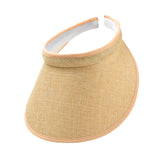 Maxbell Sun Visor Hat Comfortable Lightweight Clip on Visor for Tennis Beach Cycling Beige Yellow