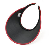Maxbell Sun Visor Hat Comfortable Lightweight Clip on Visor for Tennis Beach Cycling Dark Red