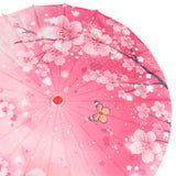 Maxbell Chinese Oiled Paper Umbrella Photo Props for Village Scenery Events Cosplay Pink