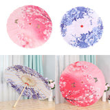 Maxbell Chinese Oiled Paper Umbrella Photo Props for Village Scenery Events Cosplay Pink