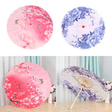 Maxbell Chinese Oiled Paper Umbrella Photo Props for Village Scenery Events Cosplay Pink