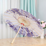 Maxbell Chinese Oiled Paper Umbrella Photo Props for Village Scenery Events Cosplay Blue
