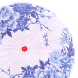 Maxbell Chinese Oiled Paper Umbrella Photo Props for Village Scenery Events Cosplay Blue