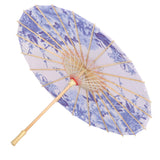 Maxbell Chinese Oiled Paper Umbrella Photo Props for Village Scenery Events Cosplay Blue