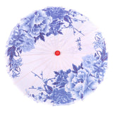 Maxbell Chinese Oiled Paper Umbrella Photo Props for Village Scenery Events Cosplay Blue