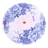 Maxbell Chinese Oiled Paper Umbrella Photo Props for Village Scenery Events Cosplay Blue