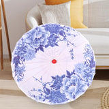 Maxbell Chinese Oiled Paper Umbrella Photo Props for Village Scenery Events Cosplay Blue