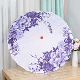 Maxbell Chinese Oiled Paper Umbrella Photo Props for Village Scenery Events Cosplay Blue