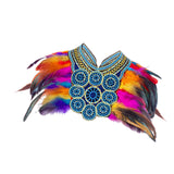 Maxbell Artificial Feather Shrug Shawl Halloween for Party Wedding Stage Performance