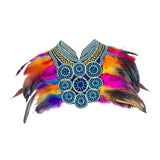 Maxbell Artificial Feather Shrug Shawl Halloween for Party Wedding Stage Performance