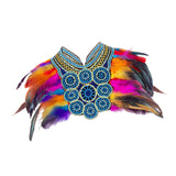 Maxbell Artificial Feather Shrug Shawl Halloween for Party Wedding Stage Performance