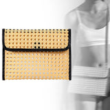 Maxbell Rattan Clutch Purse Fashion Versatile Summer Shoulder Bag for Holiday Picnic Black