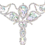 Maxbell Belly Dance Bracelet Shining Hand Chain Accessory for Party Celebration Silver