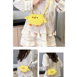 Maxbell Women Knitted Crossbody Bag Casual Shoulder Purse for Summer Shopping Travel Yellow