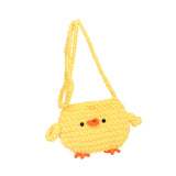 Maxbell Women Knitted Crossbody Bag Casual Shoulder Purse for Summer Shopping Travel Yellow