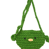 Maxbell Women Knitted Crossbody Bag Casual Shoulder Purse for Summer Shopping Travel Green