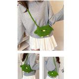 Maxbell Women Knitted Crossbody Bag Casual Shoulder Purse for Summer Shopping Travel Green