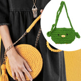 Maxbell Women Knitted Crossbody Bag Casual Shoulder Purse for Summer Shopping Travel Green
