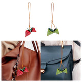 Maxbell Tote Bag Charm Fashion Car Accessories Key Chain for Backpack Handbag Wallet Red