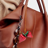 Maxbell Tote Bag Charm Fashion Car Accessories Key Chain for Backpack Handbag Wallet Red