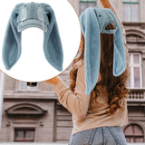 Maxbell Womens Baseball Cap with Long Rabbit Ear Sun Cap for Running Cosplay Outdoor