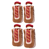 Maxbell Hot Dog Costume for Kids Reusable Prop Portable Halloween Costume Boys Girls S