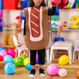 Maxbell Hot Dog Costume for Kids Reusable Prop Portable Halloween Costume Boys Girls S