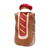 Maxbell Hot Dog Costume for Kids Reusable Prop Portable Halloween Costume Boys Girls M