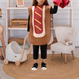 Maxbell Hot Dog Costume for Kids Reusable Prop Portable Halloween Costume Boys Girls XL